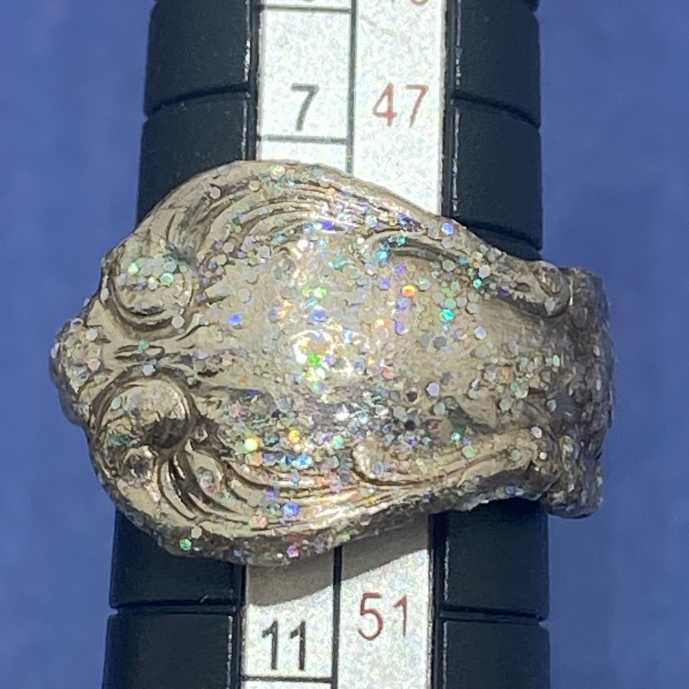 Vintage Solid Sterling Silver Spoon Ring Towle St… - image 1